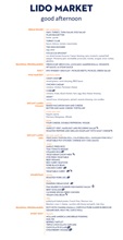 Typical Lido Market Lunch Menu - Two