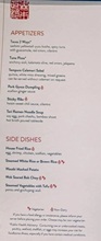 Morimoto by Sea Menu - Part One